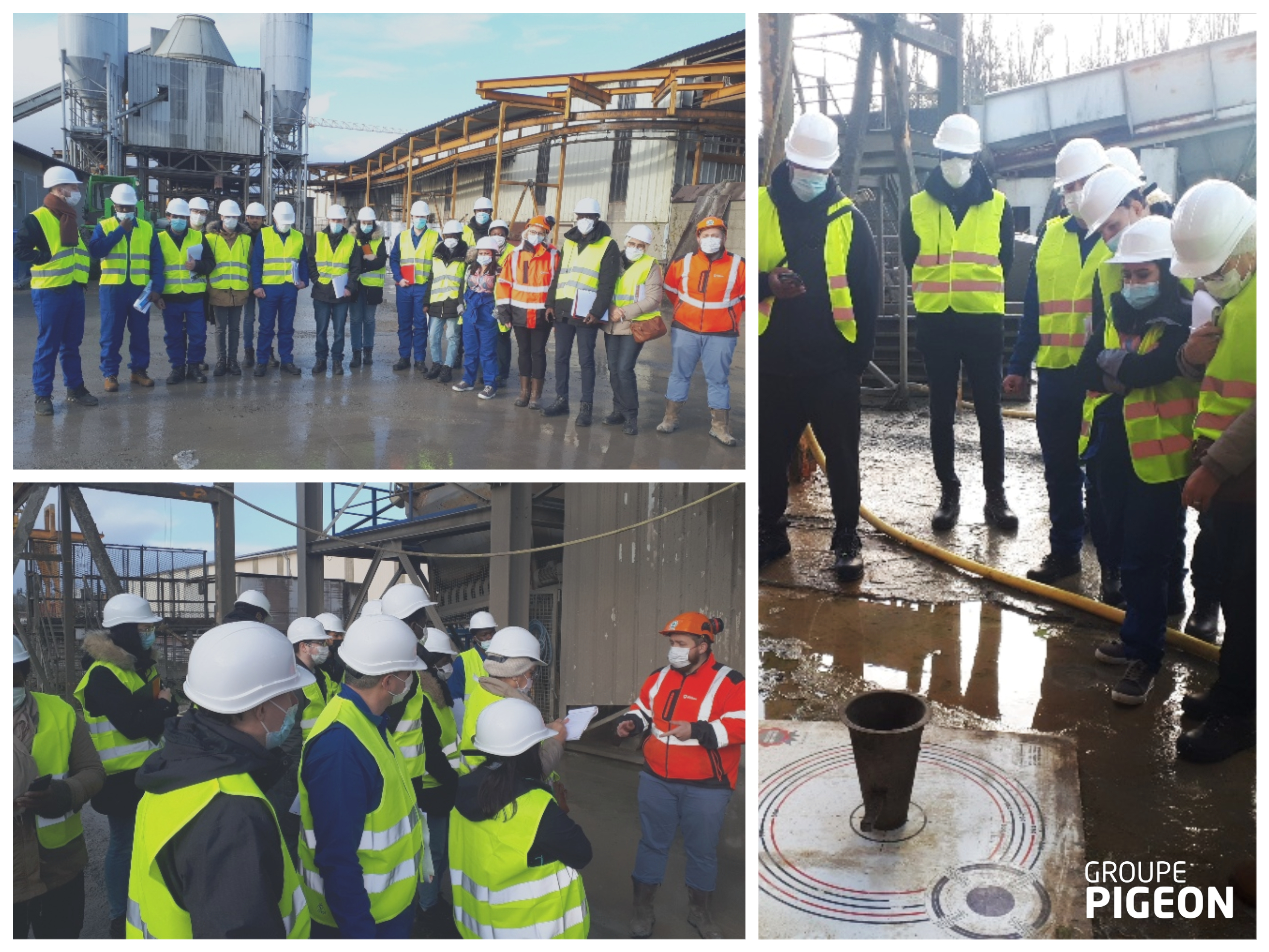 Pigeon Préfa, filiale du Groupe PIGEON, a ouvert ses portes à 16 étudiants – techniciens de laboratoire pour les matériaux de construction – de l’UNICEM