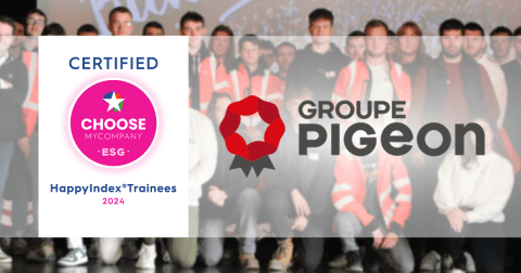 🏅 CERTIFICATION | Le Groupe PIGEON reçoit le label HappyTrainees 2024 !, actualité du Groupe Pigeon
